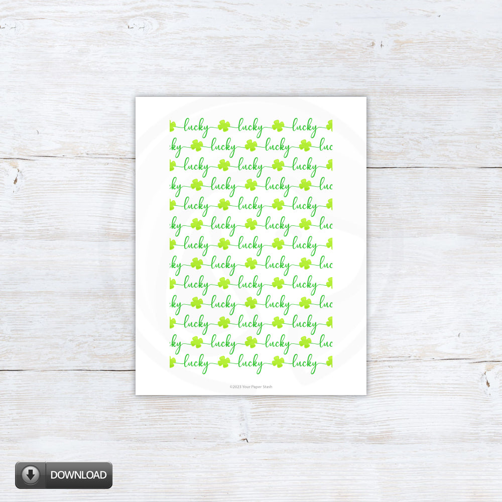 St. Patrick's Day Lucky To Have You Cookie Gift Box Backers Liners