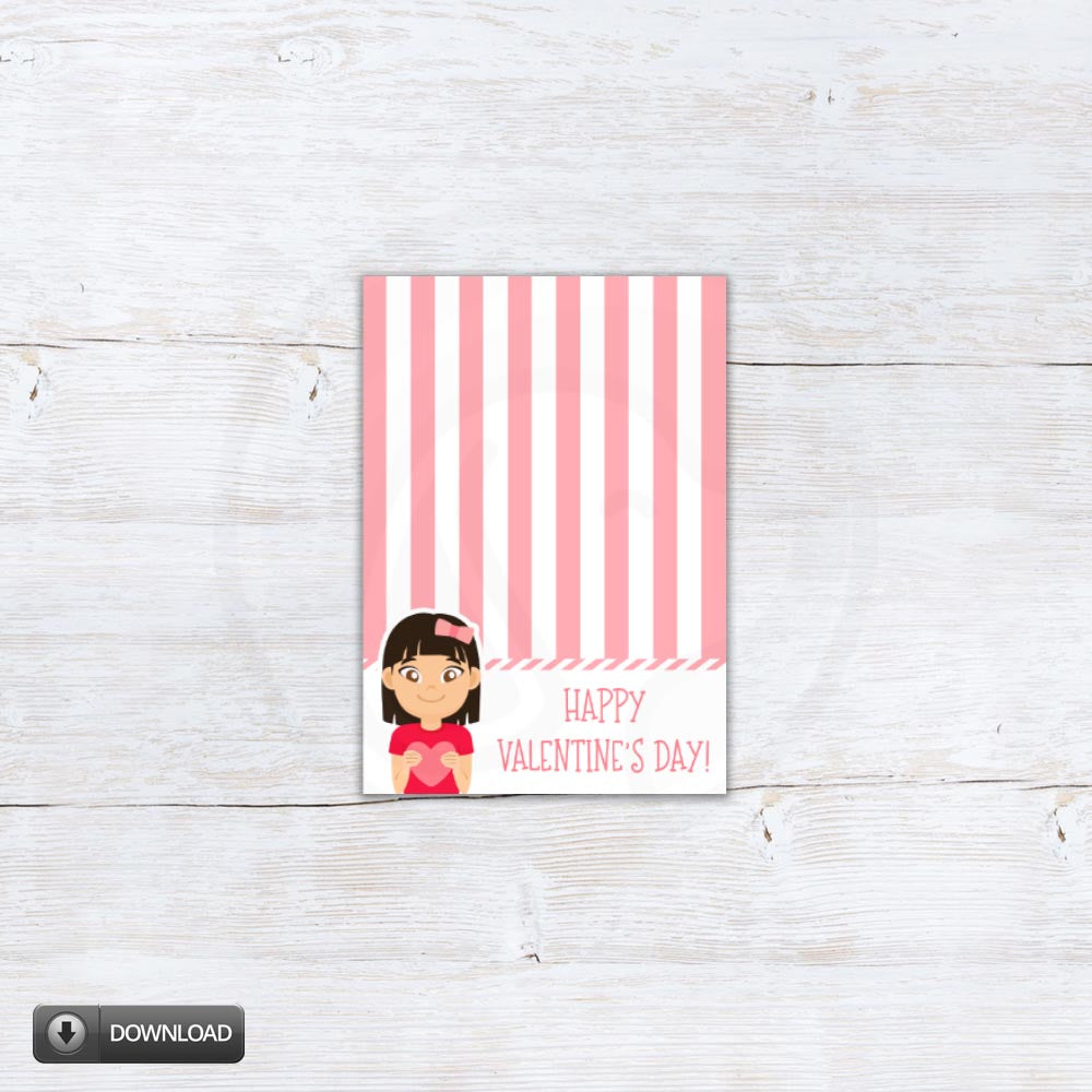 Printable Kids Valentines Day Mini Cookie Cards