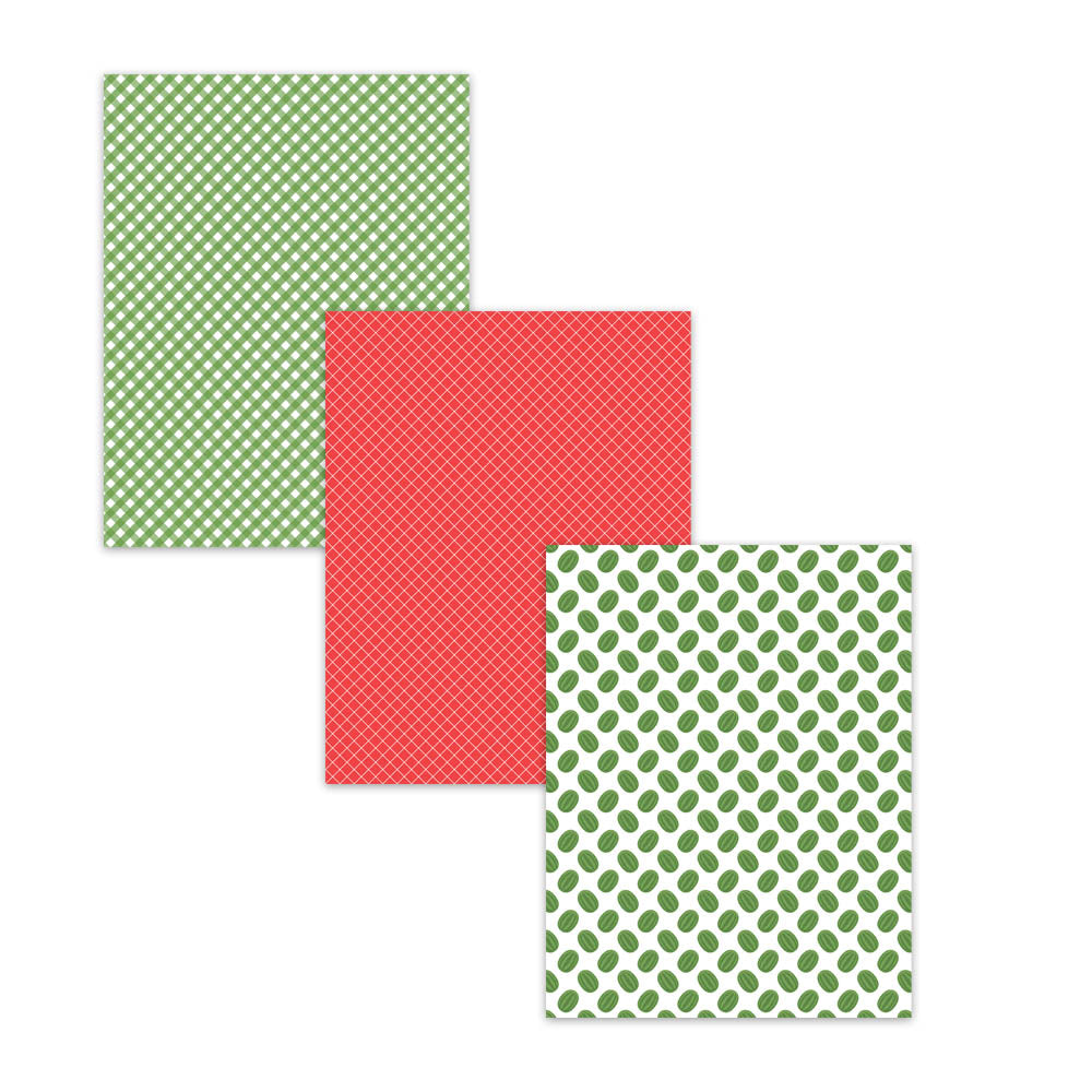 Watermelon themed digital paper backgrounds for summer classroom projects and decorations