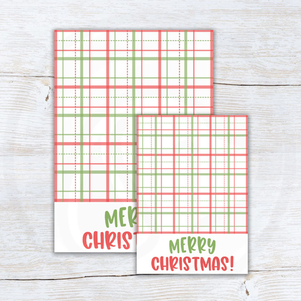 Merry Christmas cookie card printable download