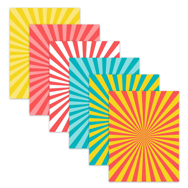 8.5x11 Circus Carnival Digital Paper Backgrounds