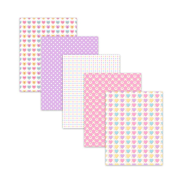 cookie digital paper pack scrapbooking scrapbook pink lavender hugs kisses xoxo mwah instant downlaod commercial use