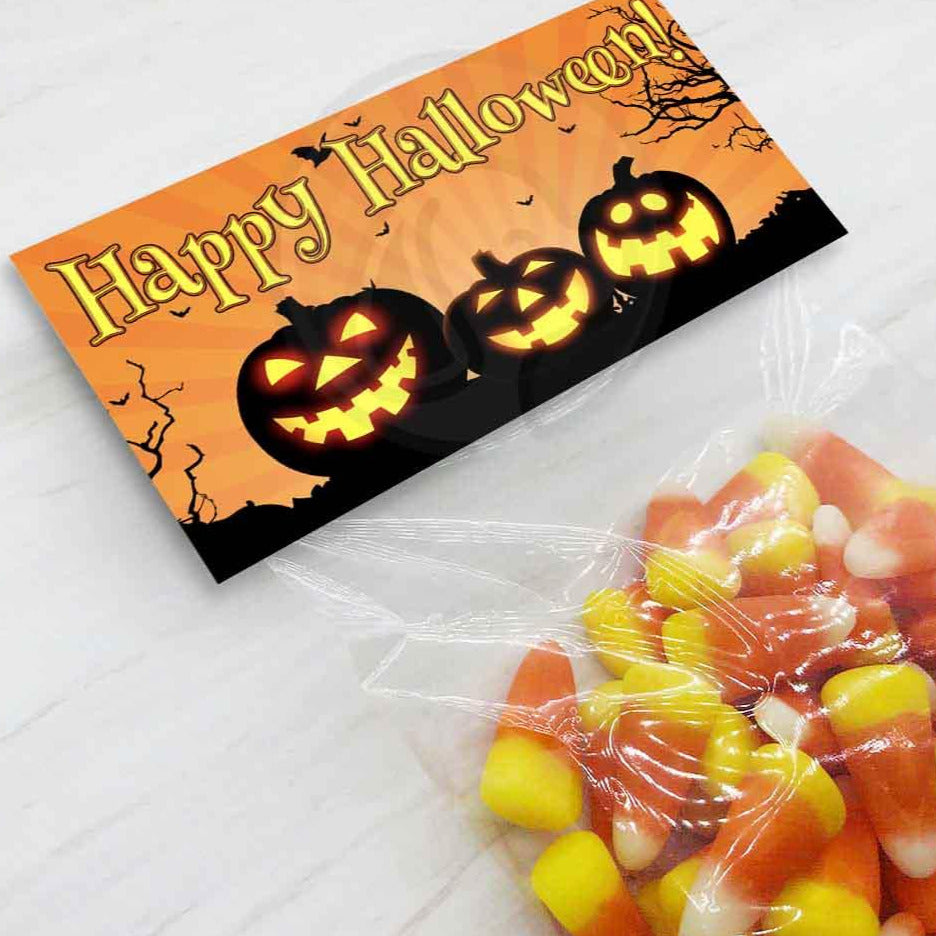 happy halloween printable treat bag toppers favor candy goody bags trick trunk treats