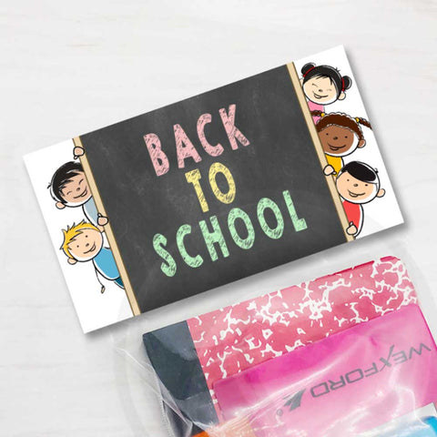 printable back to school treat bag toppers, 1st day of school student classroom printable
