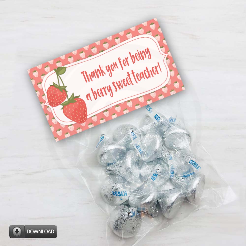 teacher thank you printable treaat candy cookie bag topper