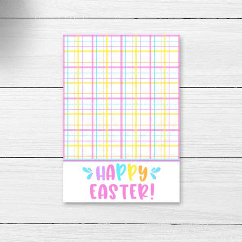 Happy Easter printable mini cookie card backer packaging