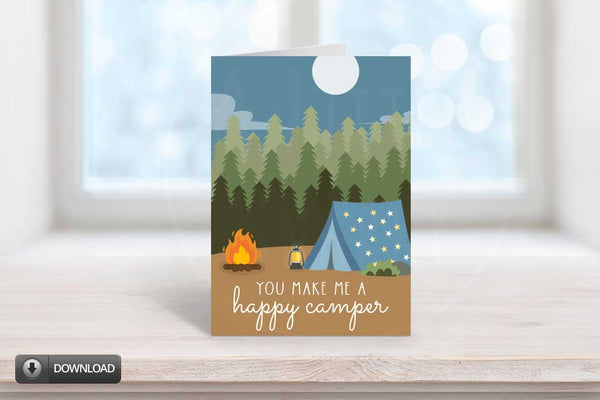 printable card for boyfriend, card for him, card for her, anniversary card
