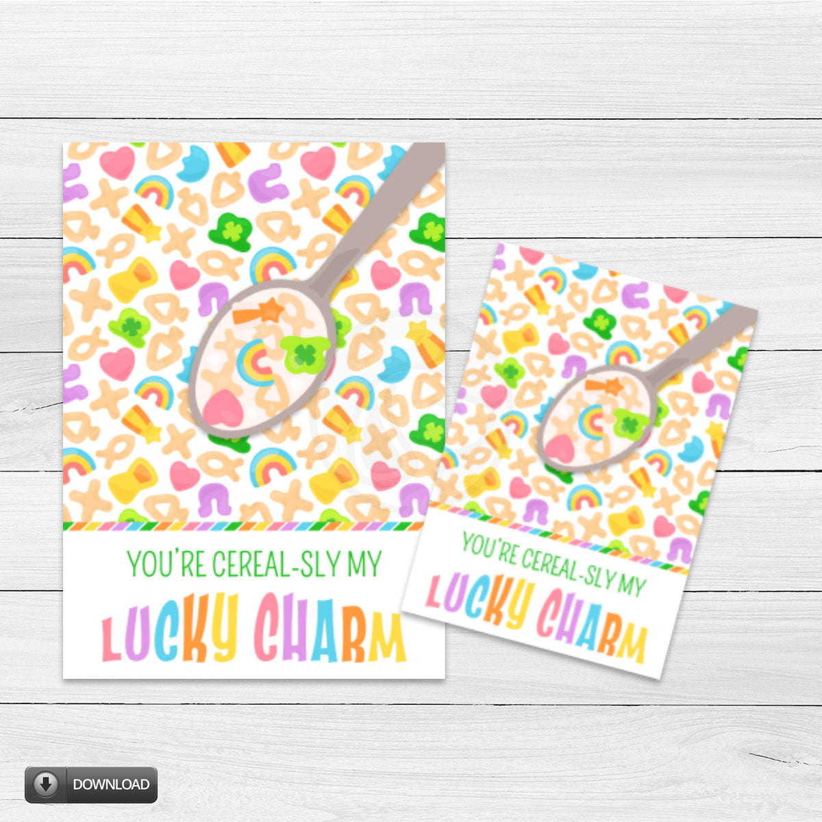 st. patrick's day you're my lucky charm mini cookie card