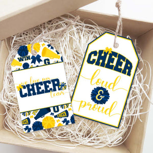 printable cheerleading cheer team gift tags
