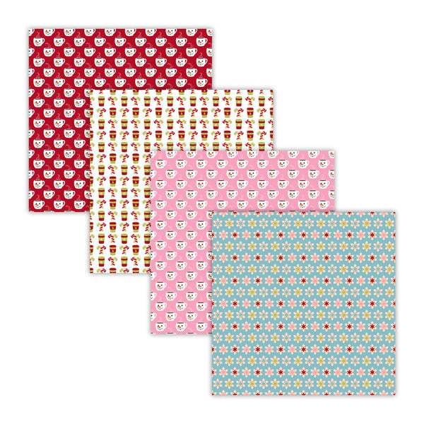 christmas holiday collage sheet decoupage paper digital scrapbooking paper cookies and cocoa hot chocolate