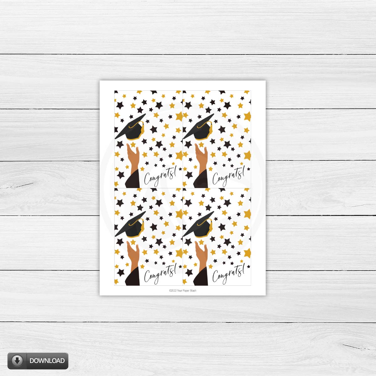 mini grad cards High School Graduation Cookie Card, College Graduation Note Cards – Your Paper Stash