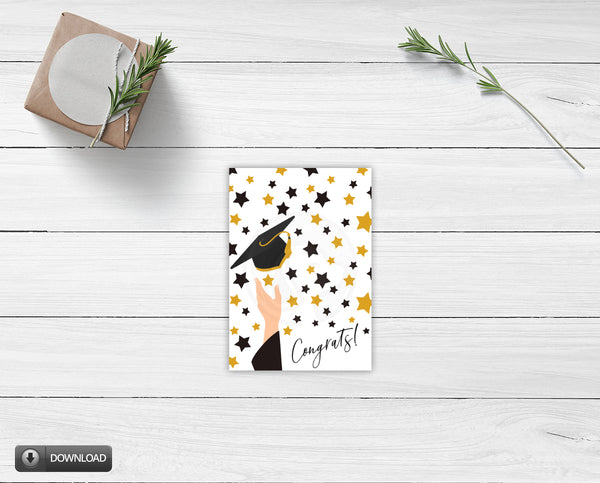 graduation printable, graduation open house card