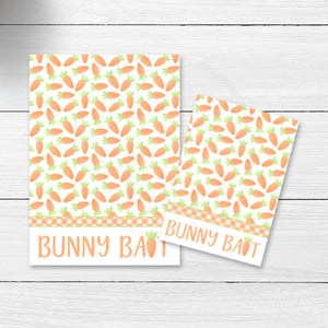 printable easter bunny bait mini cookie cards, easter printable kids craft projects