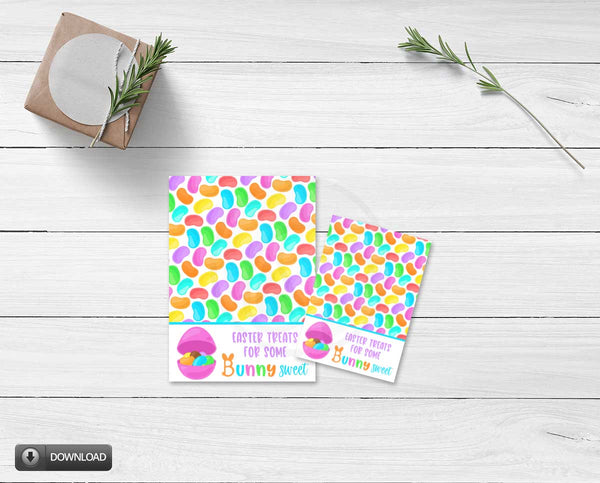 easter printable mini cookie card, easter large cookie card, easter candy printable tag