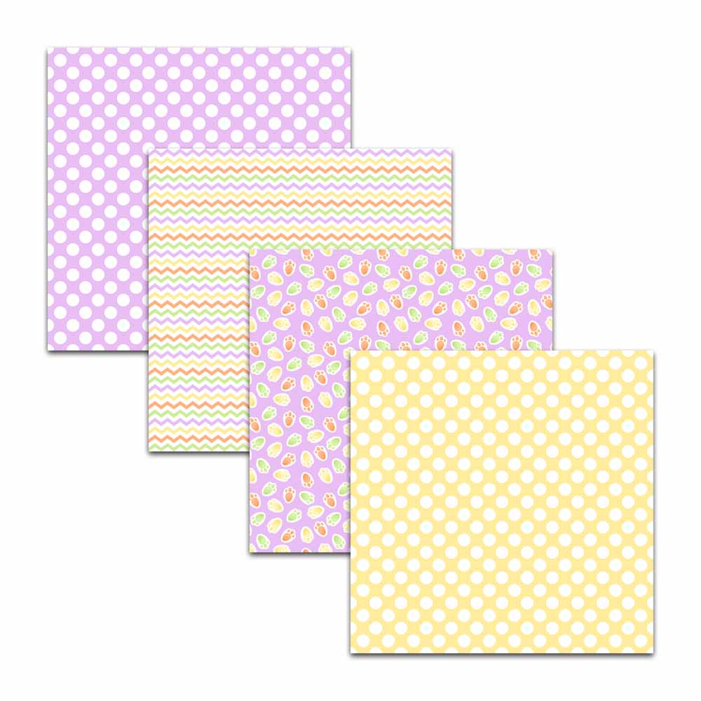 lavender digital scrapbook papers with chevrons and polka dots