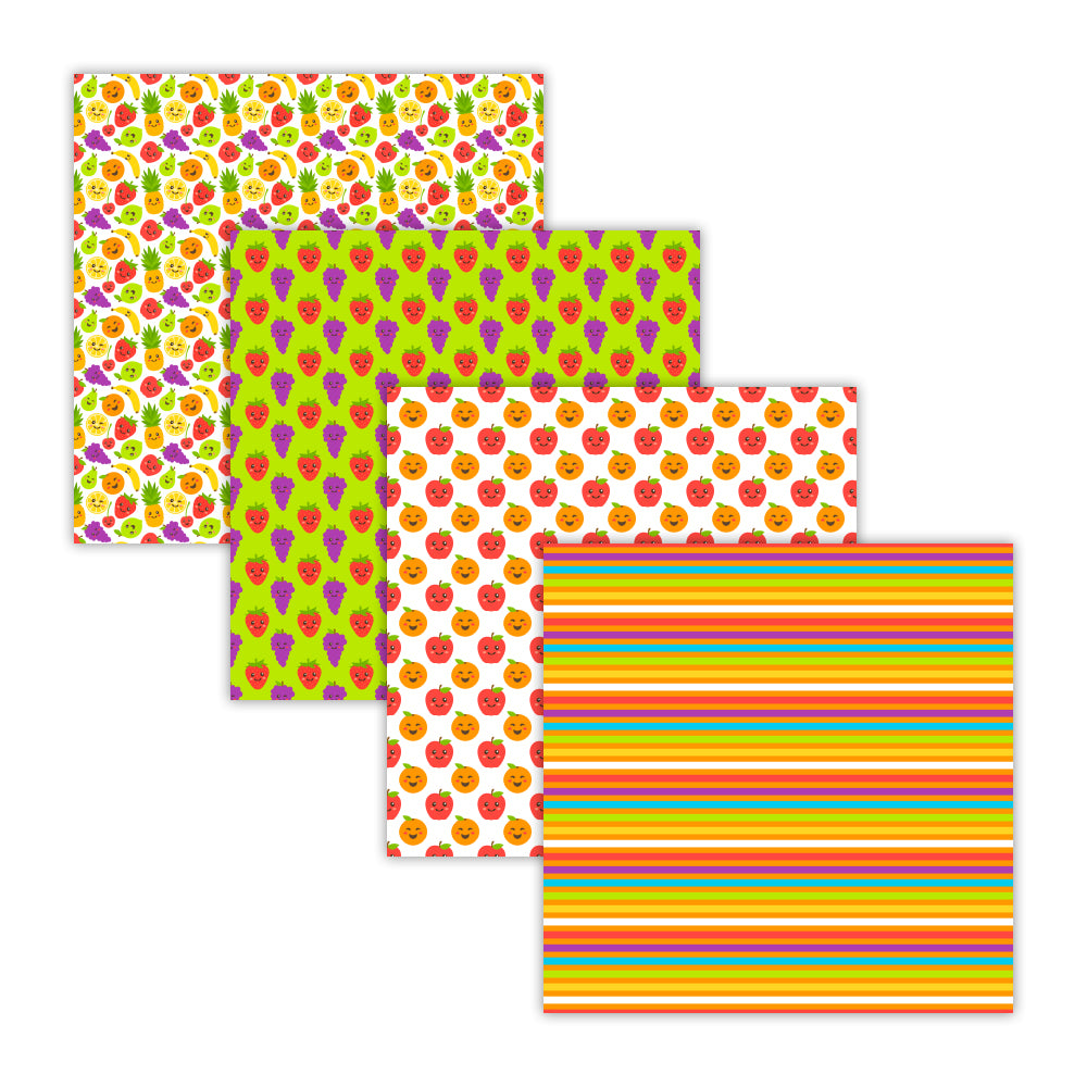seamless fruit digital scrapbook paper background patterns