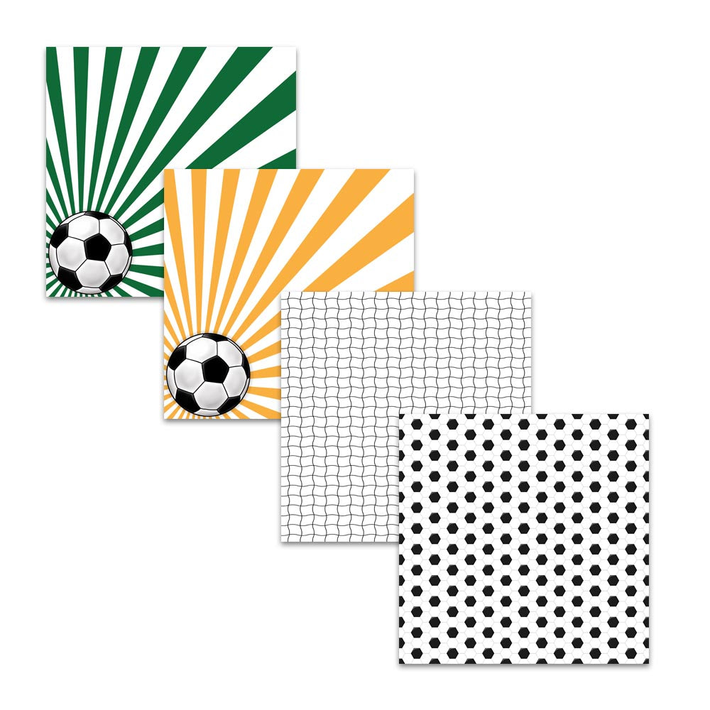 soccer ball football digital paper pack