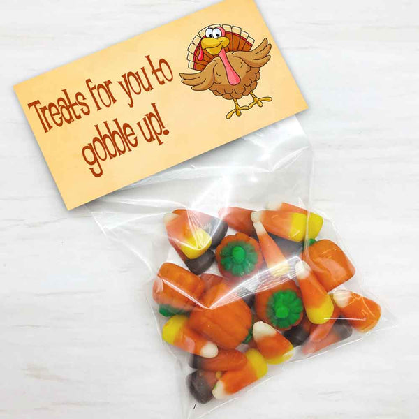 thanksgiving turkey toes printable treat and candy bag topers 