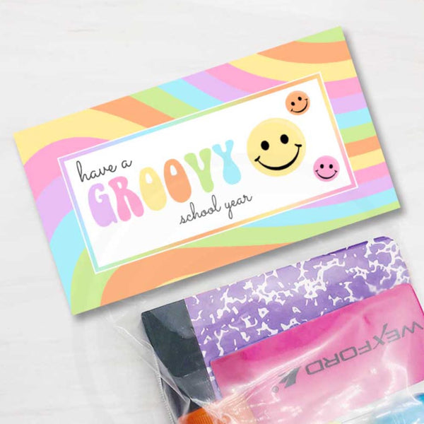 groovy back to school printables