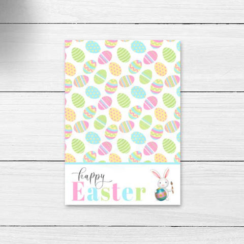 printable Easter mini cookie card packaging, Easter cookie card backer