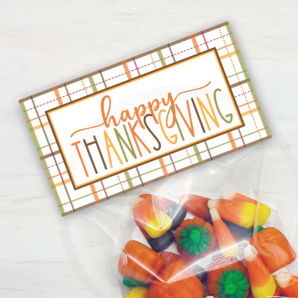 printable happy thanksgiving treat cookie or candy bag topper