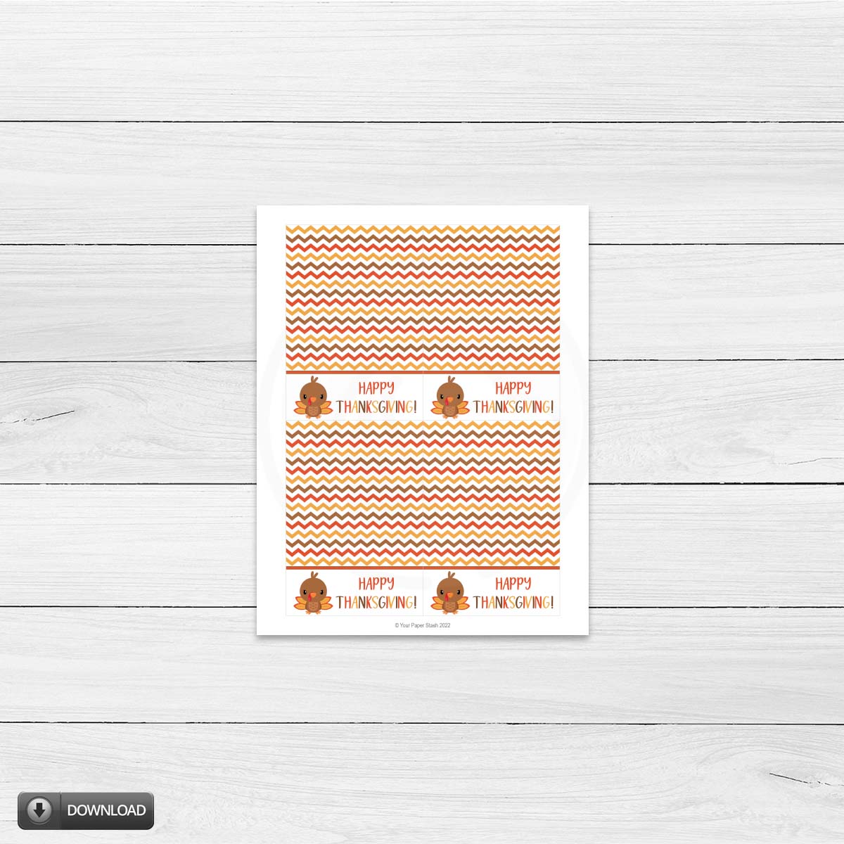 thanksgiving printable card with cute turkey for kids