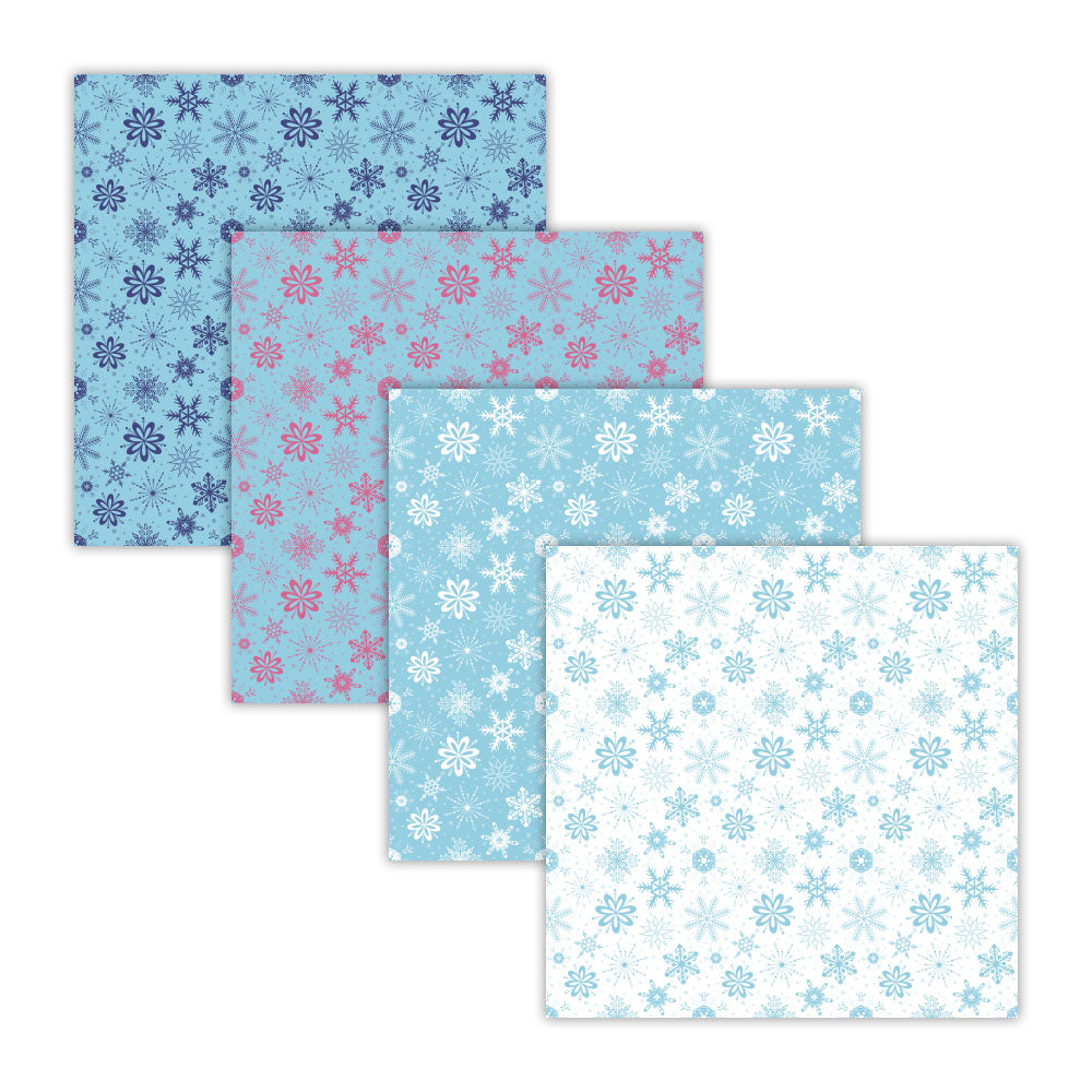 winter ice blue digital paper pack seamless backgrounds