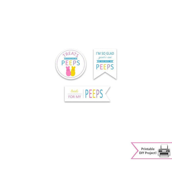 Printable Easter Gift Tags & Bag Toppers / Treats For My Peeps