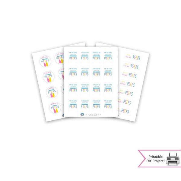 Printable Easter Gift Tags & Bag Toppers / Treats For My Peeps