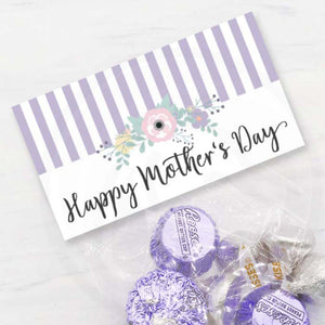 printable lavender mother's day treat or cookie bag toppers