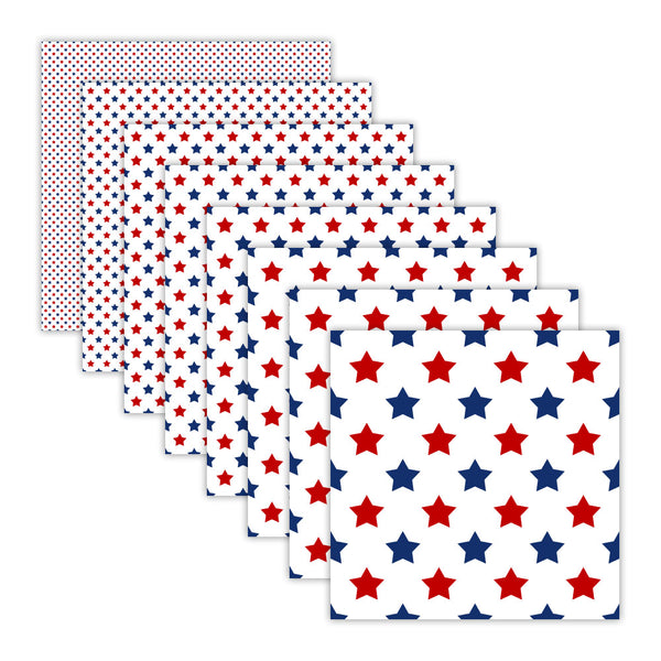 stars and stripes digital paper, red white blue scrapbooking paper