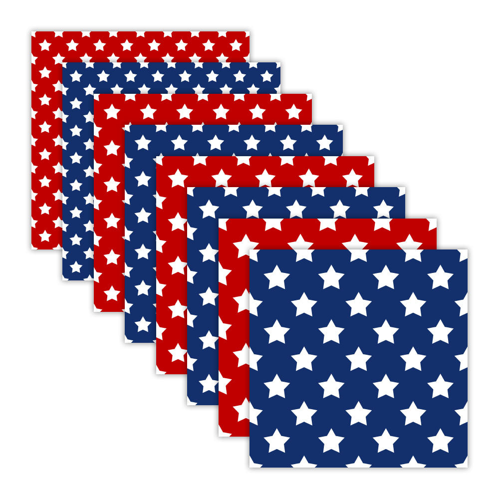 patriotic star digital papers seamless