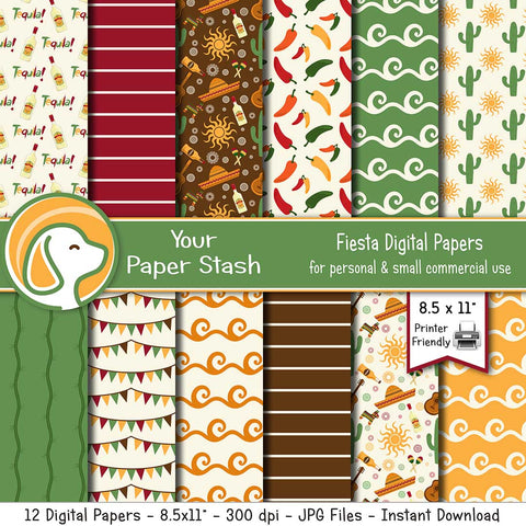 cinco de mayo digital scrapbook papers