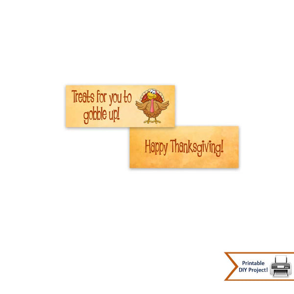 Printable Thanksgiving Turkey Toes Treat Bag Toppers for Candy Corn Bags