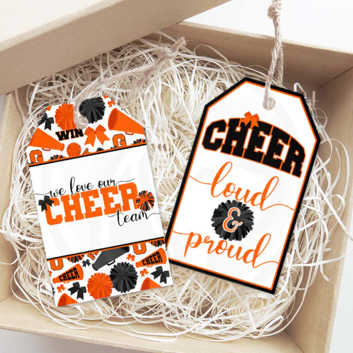 Cheer Loud and Proud Printable Gift Tags – Cheer Team Favor Tags – Your ...