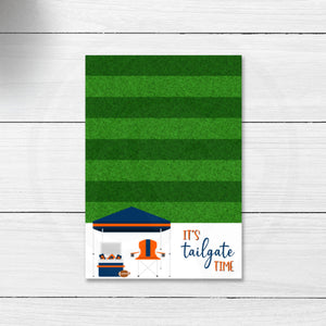 printable tailgate party mini cookie card