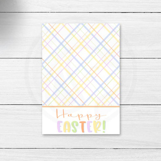 Pastel Happy Easter Mini Cookie Card Backer