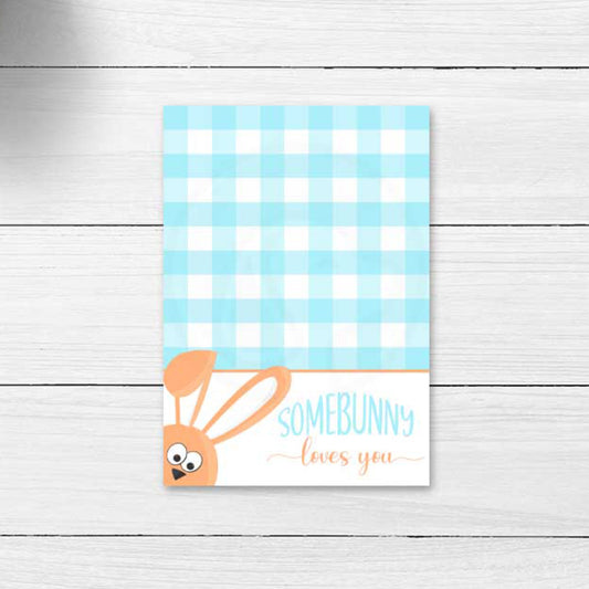 easter cookie cards, somebunny loves you mini cookie card backer