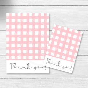 printable pink thank you note cards, thank you mini large cookie card