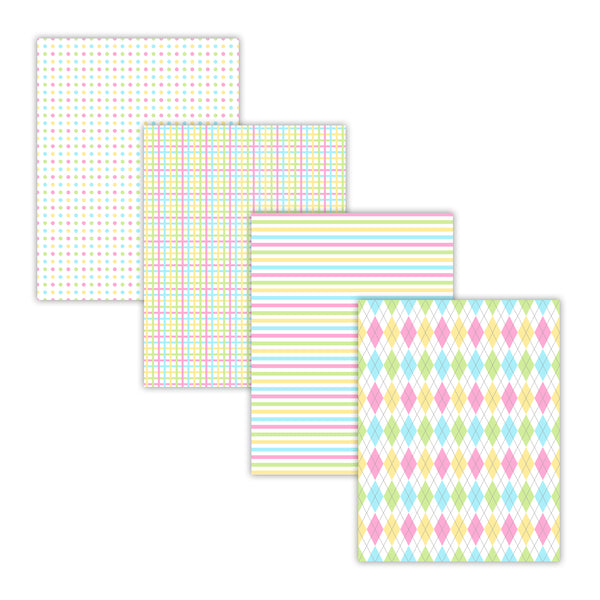spring pastel digital scrapbook paper