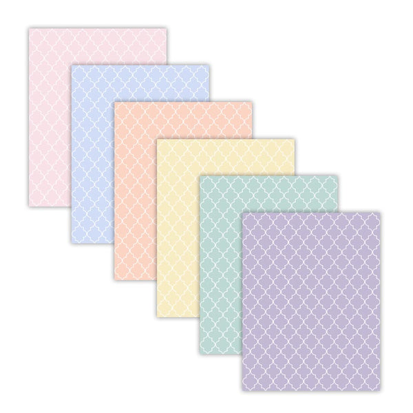 Printable Pastel Quatrefoil Digital Papers