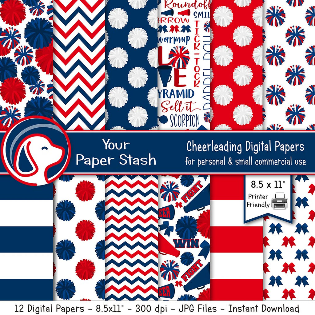 Printable Blue Scrapbook Paper