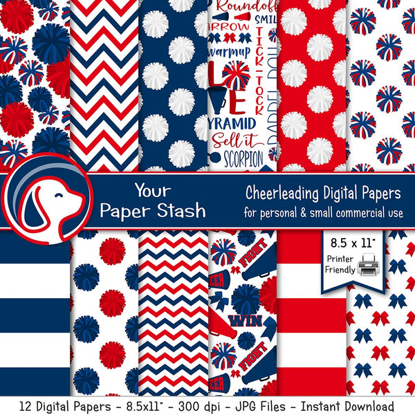 printable cheerleading paper