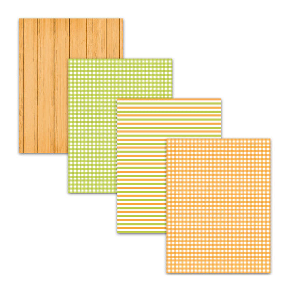 wood texture backgrounds, green and yellow gingham paper, yellow green striped paper