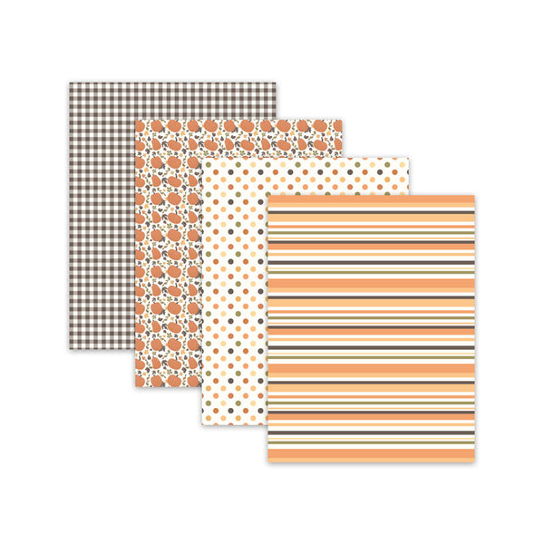Pumpkin Spice Digital Scrapbook Papers And Backgrounds
