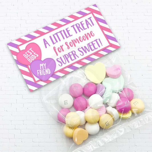 valentine treat candy favor cookie bag topper classroom party decorations decor printables supplies instant download your paper stash