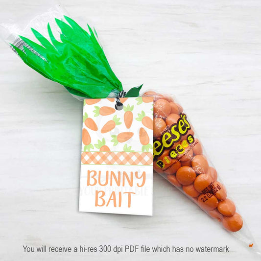 printable easter bunny bait gift tags, easter bunny bait cookie card tags