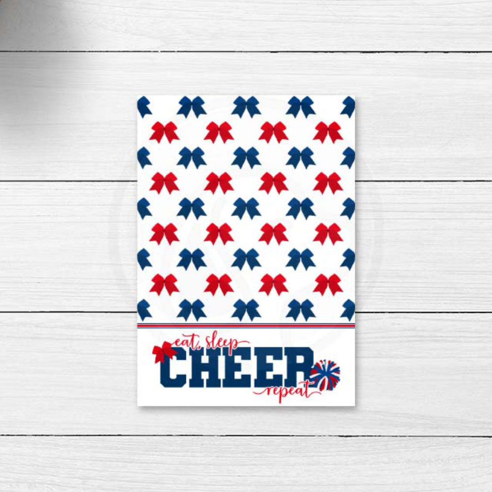 cheerleading bow mini cookie card
