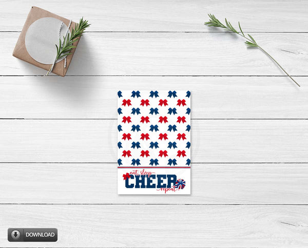 red blue cheer team mom cookie cards