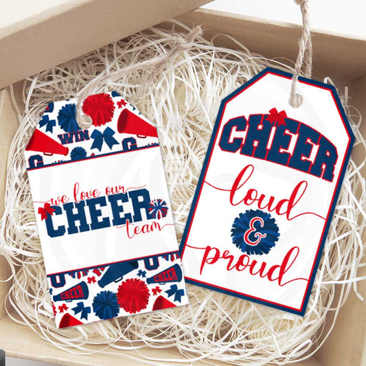 cheerleading gift tags